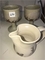 3 pieces of pottery