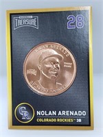 1 oz .999 Copper Nolan Arenado - Colorado Rockies