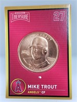 1 oz .999 Copper Mike Trout - Los Angeles Angels