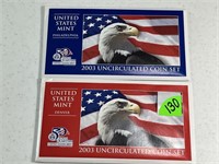 (4) Total 2003 Uncirculated Mint Sets