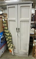 Storage Cabinet & Patio Umbrella