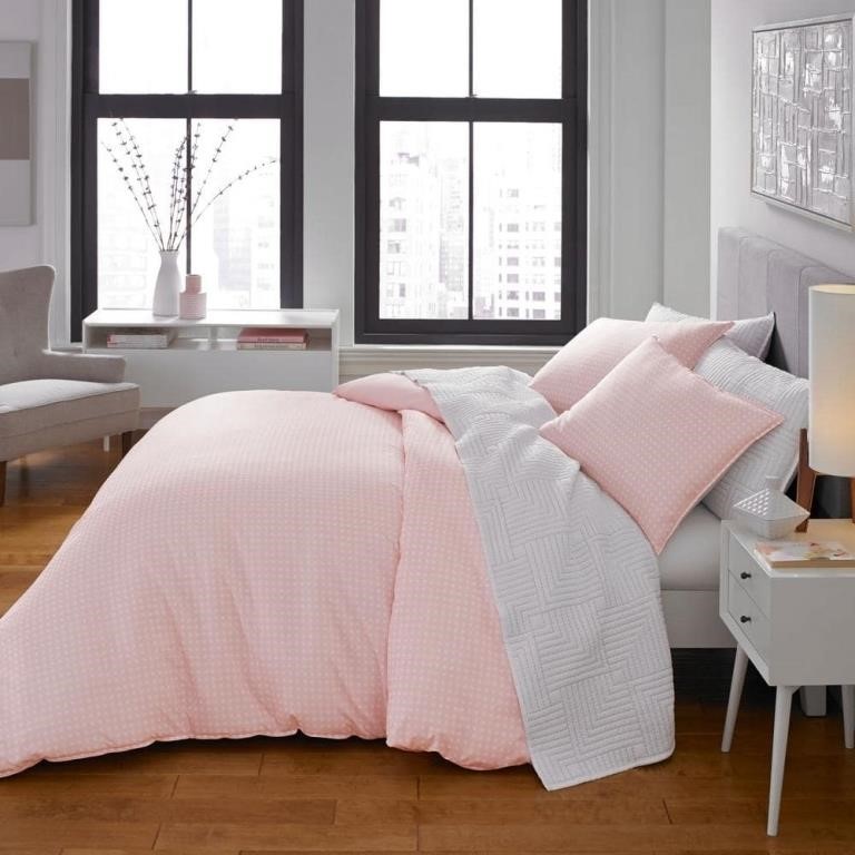 Penelope 3Pc Pink Polka Dot King Comforter-King