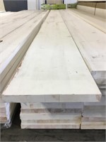 1 x 12" x 16' Primed Mahogany Boards x 176 LF