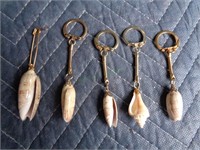 5 Seashell Keychains