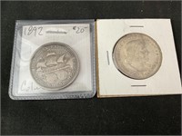 1892 & 1893 Columbian Half Dollars