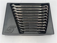 Set Of Ten Snap-On Metric Ratcheting Wrenches