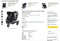 W5309  Baby Trend Navigator Lite Double Jogger Str