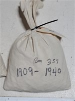 Bag Of 5,000 Wheat Cents 1909-1940