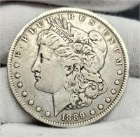 1889-O Morgan Silver Dollar VF