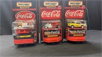 (3) Matchbox Coca-Cola NIB Cars #2