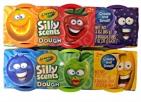 2 PACK Crayola Silly Scents Dough- 3 Different