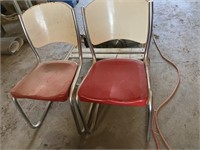 Pair of vintage kitchen chairs