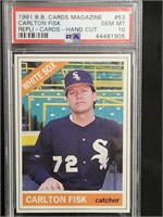 PSA Graded Carlton Fisk Baseball Card Gem Mint 10