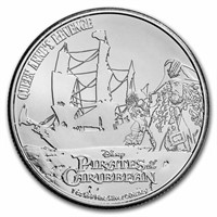 2022 1oz Ag $2 Pirates Of The Caribbean Queen Anne