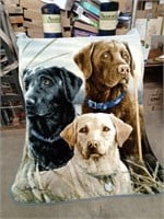 Labradors Fleece Blanket & Pair of Aurora Acrylic