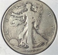 1929-S Walking Half Dollar