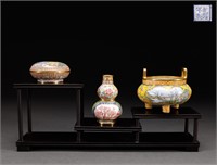 Qing Dynasty copper enamel color three types