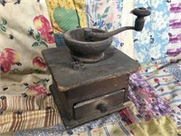 Coffee Box grinder w Wood Hopper