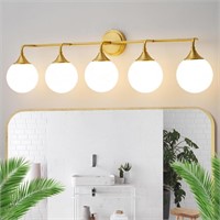 Gold Bathroom Light Fixtures, Modern Vanity