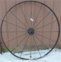 54" dia. primitive steel implement wheel