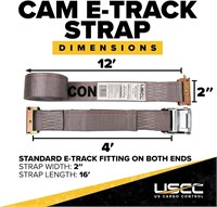 E-Track Strap  2x16'  833 lbs