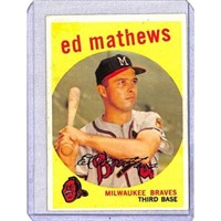 1959 Topps Eddie Mathews Surface Wax