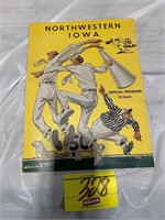 1949 NORTHWESTERN V IOWA FOOTBALL PROGRAM