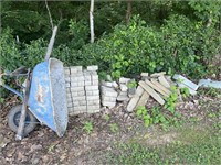 Wheelbarrow and Brick