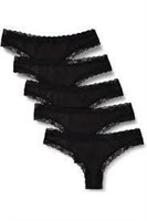 Brand - Iris & Lilly Women's Small Thong, Pack of