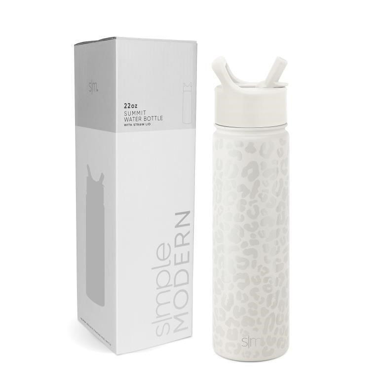 Simple Modern Water Bottle with StrawInsulated Sta