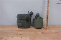 U.S. Military 2 Qt Canteen and other in case