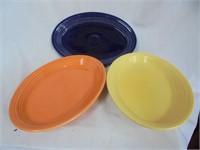 Fiestaware Oval Serving Plates Set of 3