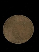 Antique 1912 5 Centimes Rebublique Francaise Coin