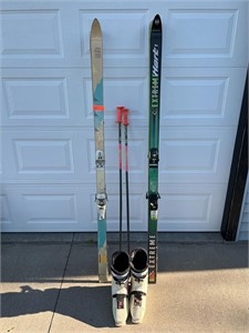 Snow Skis, Boots, Poles