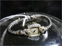 14Kt White Gold Clark Ladies Diamond Watch 22.9G