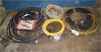 Electrical lot: 200'+ extension cords, 2 power str