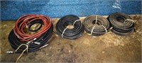 200'+ pneumatic hose in 5 lengths; as is