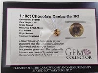 1.10ct Chocolate Danburite (IR)