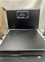 HP PRODESK WITH MONITOR AND MOUSE AND KEYBOARD