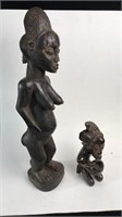 2 Carved African Figures