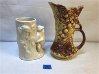 Vintage Vase and Pitcher