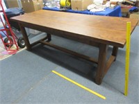 nice 7ft long table - mission pegged (no nails)