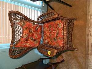Wicker Chair W/ Cushions