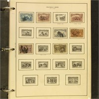 US Stamps 1890s-1950s Used collection on pages, in