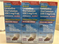 3 PK Children’s Oral Solution, Allergy - Grape