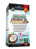 BioSchwartz Organic Coconut Oil -- 120 Softgels