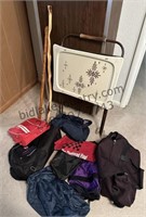 Bags, Canes, Vintage TV Tray