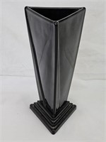 New Martinsville Art Deco Triangle Vase ca. 1935