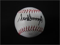 DONALD TRUMP SIGNED BASEBALL WITH COA