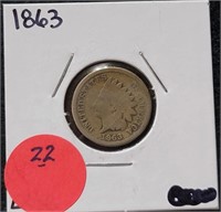 1863 INDIAN HEAD CENT